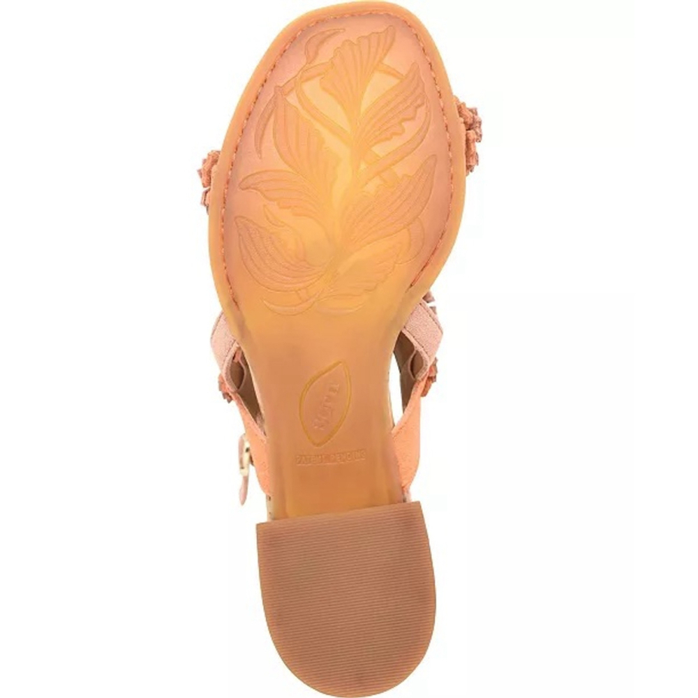 Born Women's Square Toe Sandals, Light Orange Salmon - Picture 6 of 11